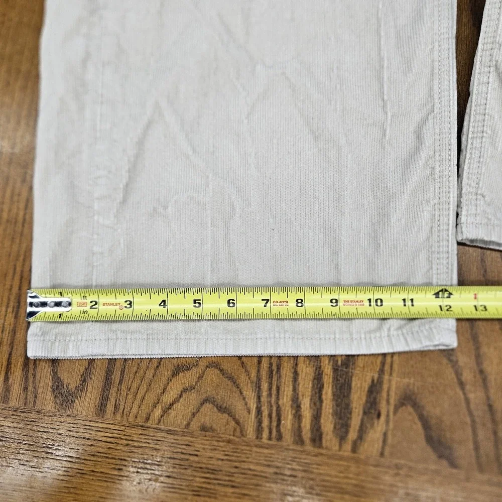 GAP Denim High Rise Wide Leg Pants Womens‎ 14/32 Beige Corduroy 90s Y2K